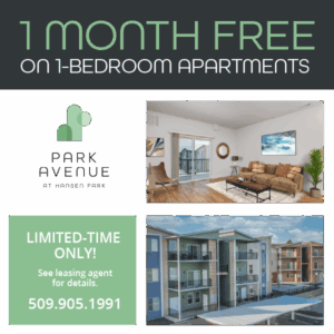 1 Month Free on 1 Bedroom Apartments